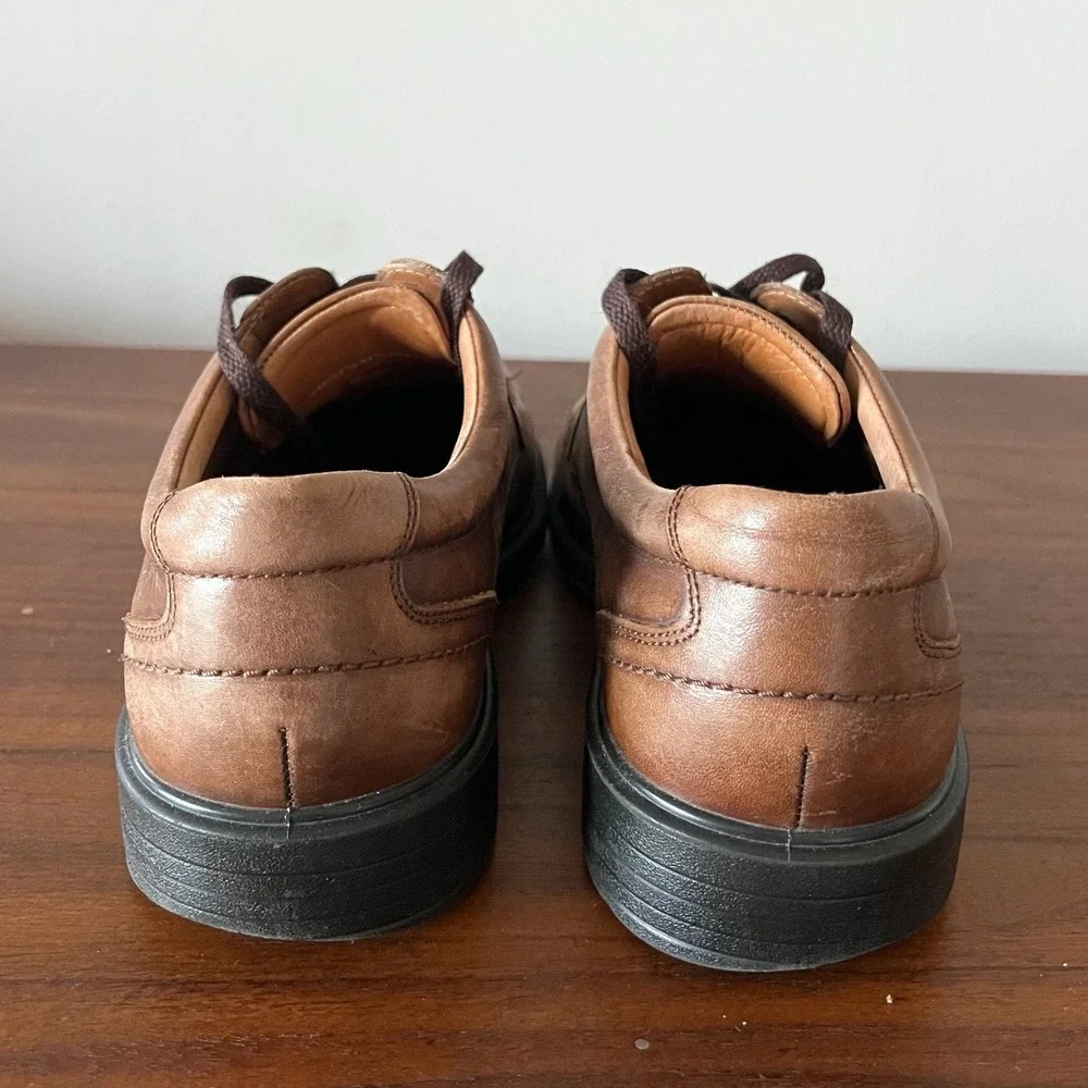 ECCO Men's Leather Lace Up Comfort Fit Oxford Dress Shoes Brown EU‎ 43